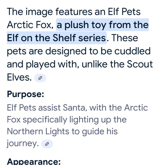 ELF PETS Arctic Fox Plush Toy Elf on the Shelf Santa Claus North Pole 6" NO BOOK - Picture 8 of 9